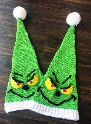 Grinch Christmas Elf Hat