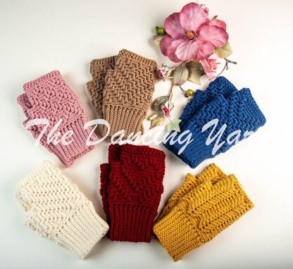 Whispering Wind Fingerless Gloves