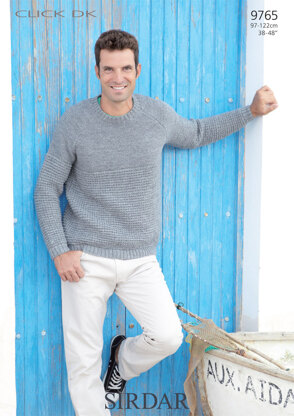 Man's Sweater in Sirdar Click DK - 9765 - Downloadable PDF