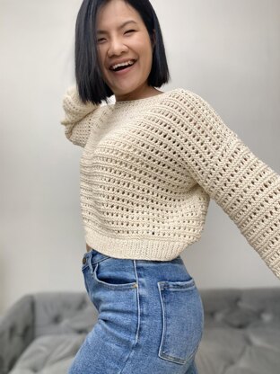 Lacy knitted sweater