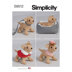 Simplicity Soft 6" Dog and Accessories for 18" Doll S9512 - Paper Pattern, Size OS (One Size Only)