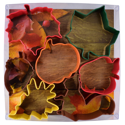 R&M Autumn Leaves Cookie Cutters Set of 7