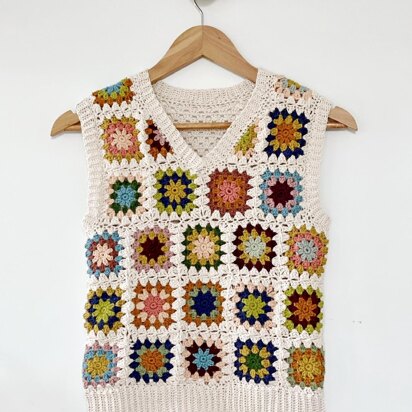 Crochet Top Pattern, Chandra Top