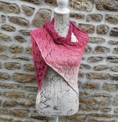 Autumn Falling Leaves Shawl