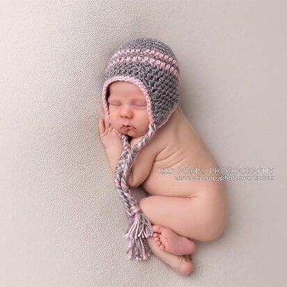 Half Double Crochet Striped Hat