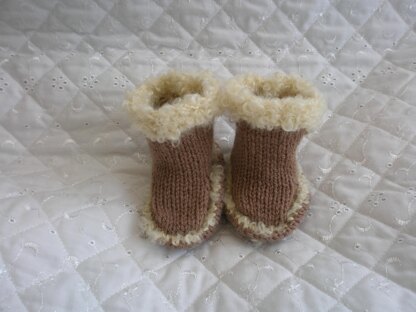 Knitting pattern for 4 types of boots 20-22" Doll, 0-3 Month Baby