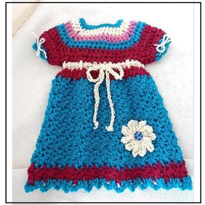 Tyra Crochet Baby and Girl's Dress