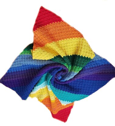 Rainbow C2C Blanket