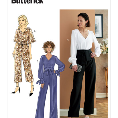 Butterick Misses' Jumpsuit & Sash B6716 - Sewing Pattern