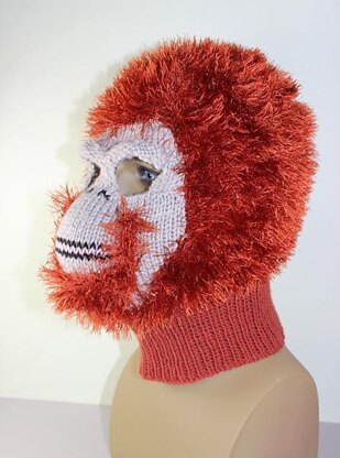 Toddler,Child and Adult Orangutan Mask Balaclava