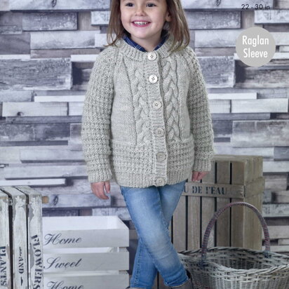 childrens aran jacket patterns