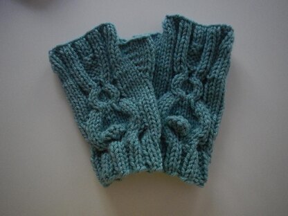 Bunny Fingerless Mittens Design 2