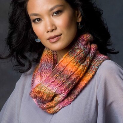 Spectra Cowl in Red Heart Boutique Treasure - LW2883