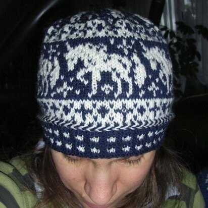 Unicorn beanie - knitting pattern