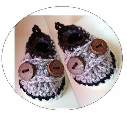 457 CROCHET BABY LOAFER SHOE BOOTIES