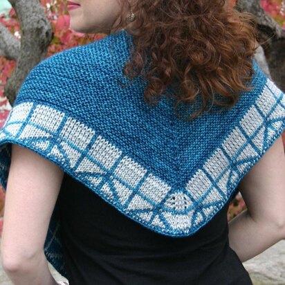 Manhattan bridge shawl - knitting pattern
