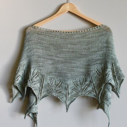 Fern Leaf Shawl - knitting pattern