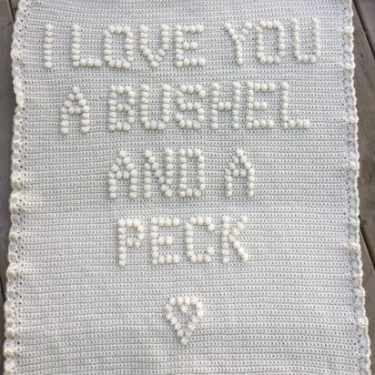 I Love You a Bushel and a Peck Baby Blanket