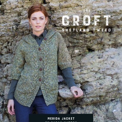 Merida Jacket in West Yorkshire Spinners The Croft Shetland Tweed - DBP0065 - Downloadable PDF