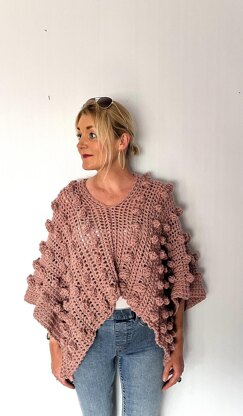 Oversized Popcorn Poncho