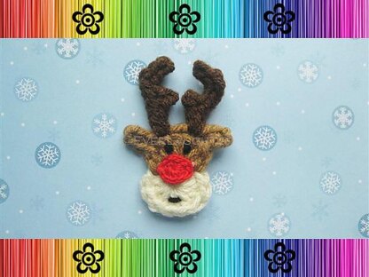 Rudy the Reindeer Applique