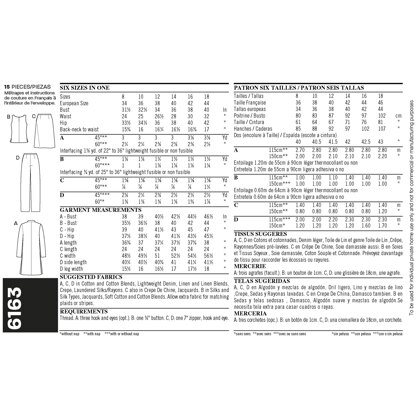 New Look Misses' Separates 6163 - Paper Pattern, Size A (8,10,12,14,16,18)