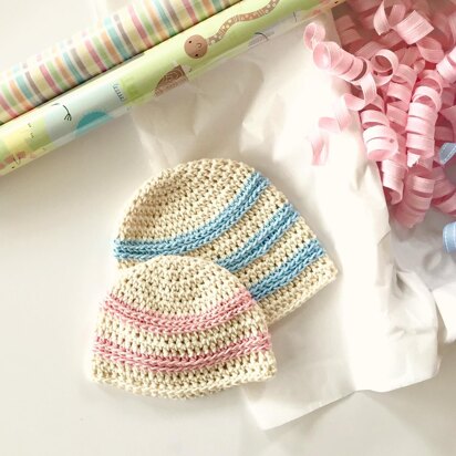 Sweet Stripes Baby Hat