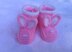 PINK Bunny Baby Booties