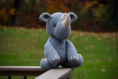 Ricky The Rhino Amigurumi Pattern