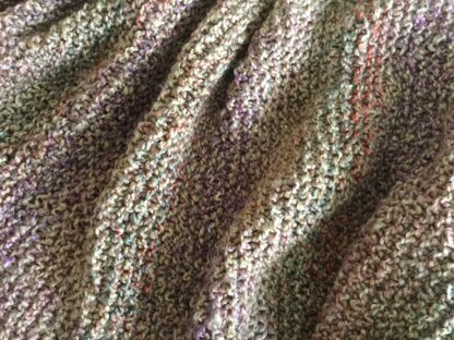 Easy chunky knit shawl