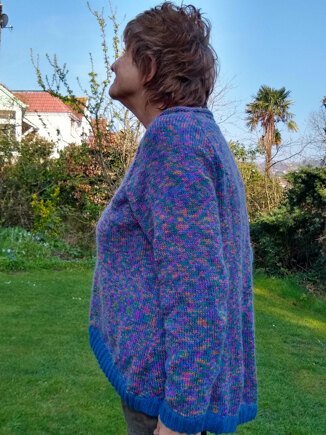 Ladies curved hem sweater #2