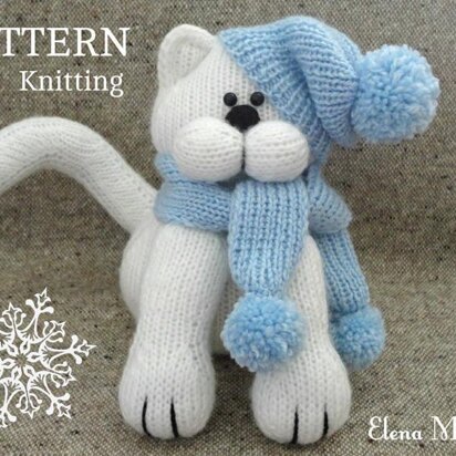 Knitted Cat Toy Animal