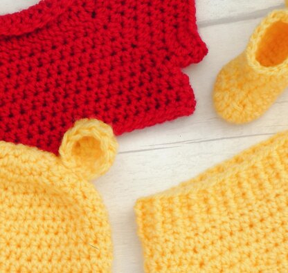 Winnie The Pooh Baby Set Crochet pattern by You Crochet LoveCrafts