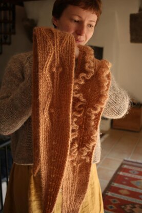 Parnassia shawl