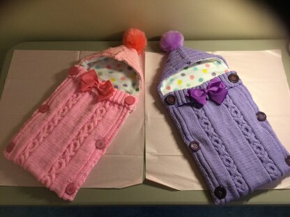 Knitted Doll’s sleeping bag