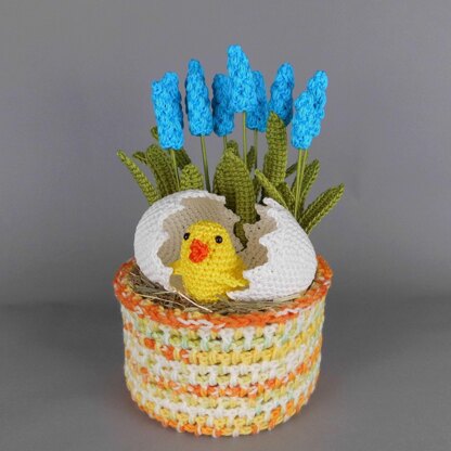 Easter Decor Baby Chick in Egg