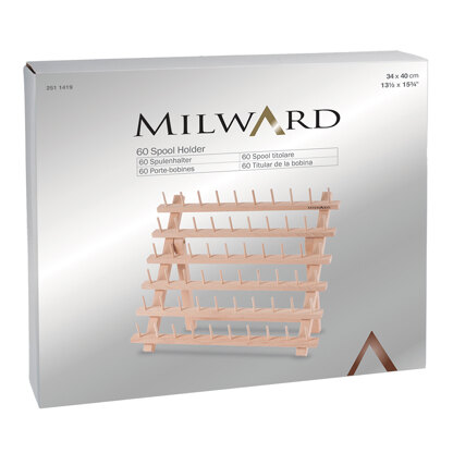 Milward Spool Holder 60 Spools - Beech Wood