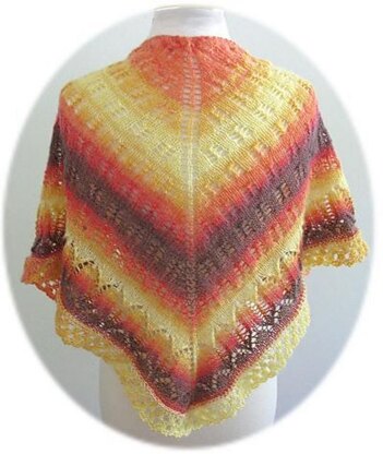 K744-Bonfire Shawl