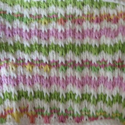 Scrap Dishcloth - knitting pattern