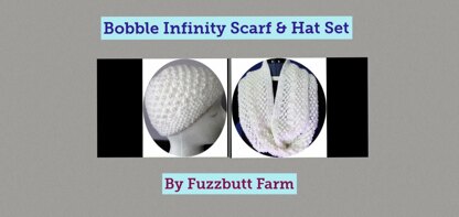 Bobble Infinity scarf and Hat