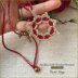 Crochet Wedding necklace with stardust pendant crochet pdf pattern + video tutorial - how to make jewelry crochet