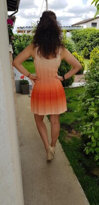 Crochet elegant dress for summer