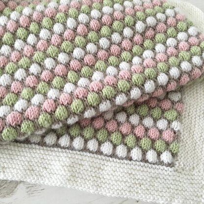 Bubble Stitch Baby Blanket