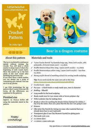 297 Bear in a dragon costume