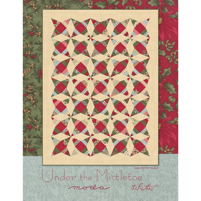 Moda Fabrics Under The Mistletoe Quilt - Downloadable PDF