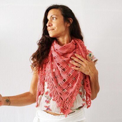 Bougainvillea Shawl