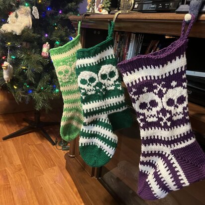 Skull Christmas Stocking