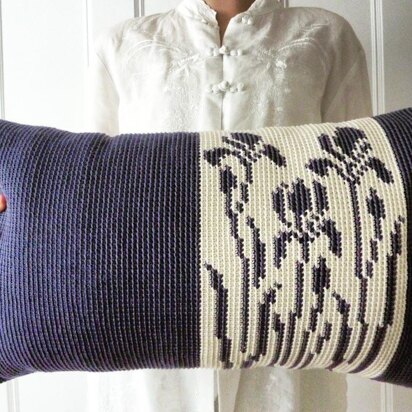 Iris Crochet Cushion