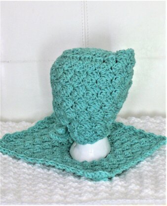 Easy Crochet Baby Puff Pixie Bonnet and Blanket