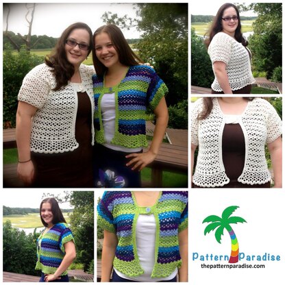 Sea Breeze Shrug Bolero PDF12-117